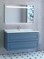 Мебель для ванной комнаты Caprigo Wales Смальти 120 бриллиантово-синяя