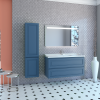 Мебель для ванной комнаты Caprigo Wales Смальти 120 бриллиантово-синяя