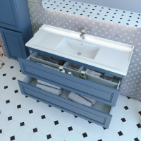 Мебель для ванной комнаты Caprigo Wales Смальти 120 бриллиантово-синяя