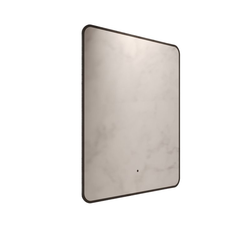 Зеркало MIXLINE "Инканто" 600*700 (ШВ) бесконтактный сенсор, светодиодная подсветка,черная окантовка