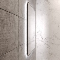 Зеркало MIXLINE "Инканто" 600*700 (ШВ) бесконтактный сенсор, светодиодная подсветка,черная окантовка