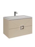 Тумба с раковиной Grossman Луксор 80 матовая бежевая