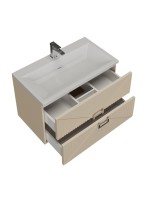 Тумба с раковиной Grossman Луксор 80 матовая бежевая