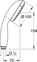 Душевая лейка Grohe New Tempesta 26161001