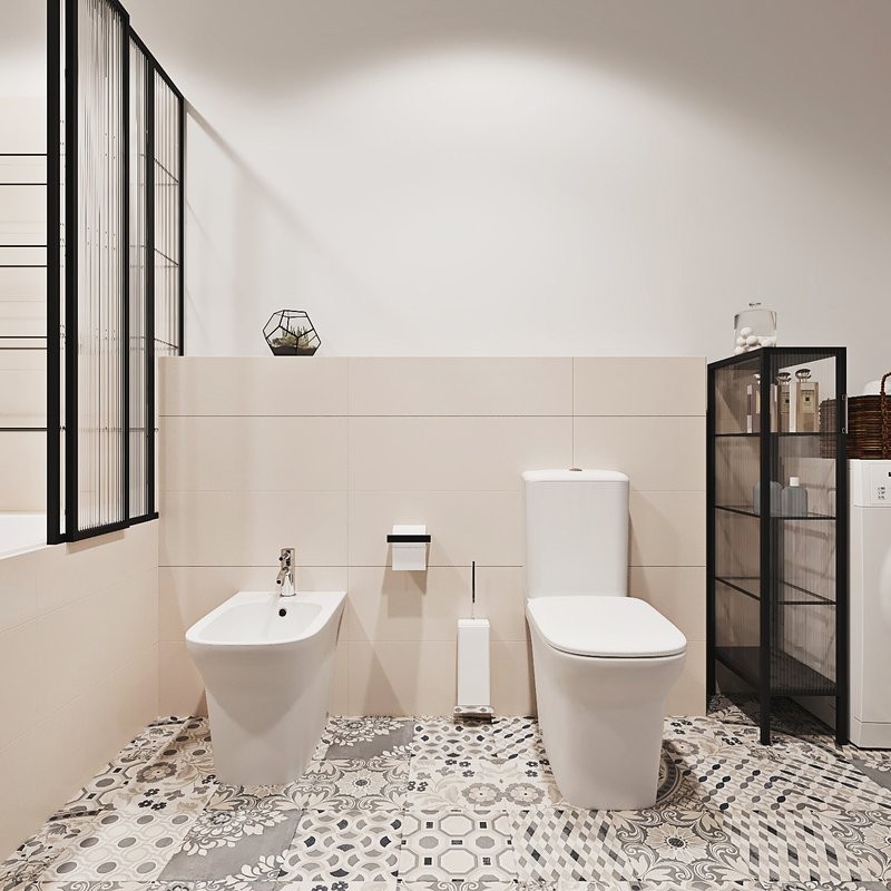 Унитаз-компакт напольный Lavinia Boho Bristol Rimless 3305001R безободковый, с микролифтом