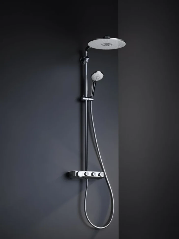 Душевая стойка Grohe Euphoria SmartControl 310 Duo 26507LS0 белая луна, с термостатом
