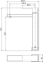 Смеситель для раковины Aquanet Blanco AF420-11W