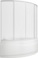 Шторка на ванну Bas Вектра, 4 ств., пластик