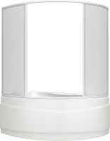 Шторка на ванну Bas Вектра, 4 ств., пластик