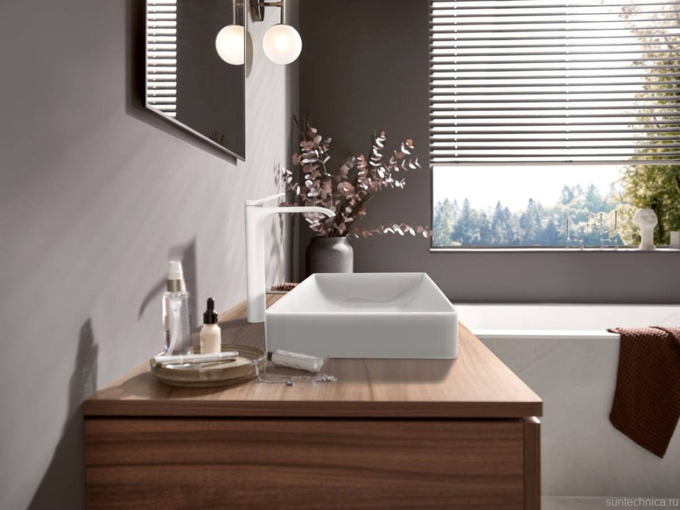 Смеситель для раковины Hansgrohe Vivenis 250 75042700 матовый белый