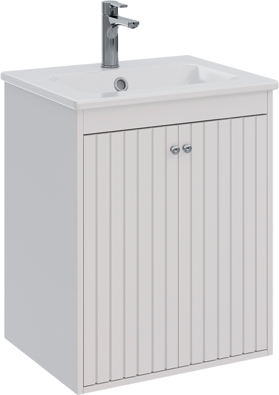 Мебель для ванной комнаты Lemark Romance 60 белая глянцевая