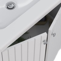 Мебель для ванной комнаты Lemark Romance 60 белая глянцевая