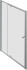Душевая дверь в нишу Jacob Delafon Serenity 120, профиль хром, распашная