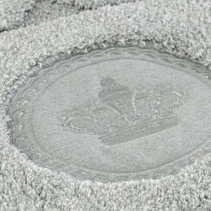 Коврик Migliore Corona 31914 серый, окантовка серебро