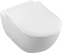 Комплект Унитаз подвесной Villeroy & Boch Subway 2.0 5614R201 alpin + Инсталляция Geberit Duofix Delta 458.124.21.1 3 в 1 с кнопкой смыва, хром + Звукоизоляция