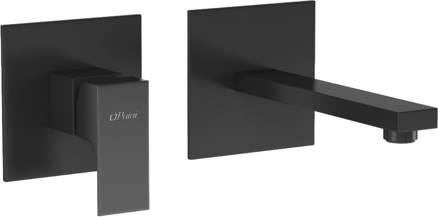 Смеситель для раковины Paini Grazia 21PZ208 С ВНУТРЕННЕЙ ЧАСТЬЮ, черный матовый