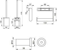 Набор Keuco Plan 197 01 chrome plated Набор Keuco Plan 197 01 chrome plated