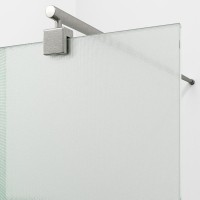 Душевая перегородка Wasserkraft Rur 30W 110 см, профиль никель, стекло текстурное