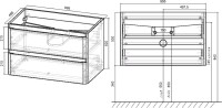 Мебель для ванной комнаты Vincea Vico 100 белая глянцевая