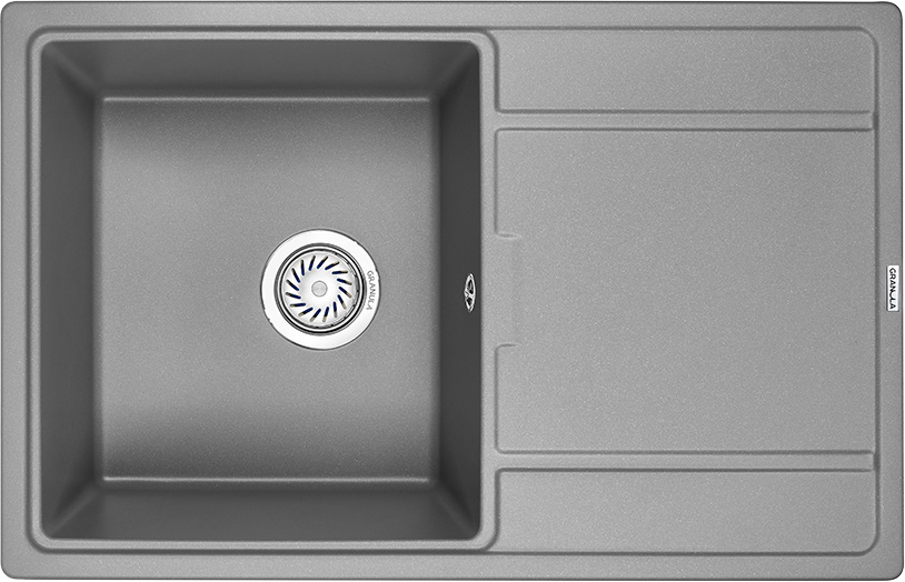 Мойка кухонная Granula 7804, алюминиум