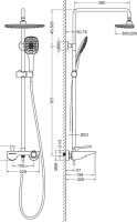 Душевая стойка Timo Helmi SX-1170/03