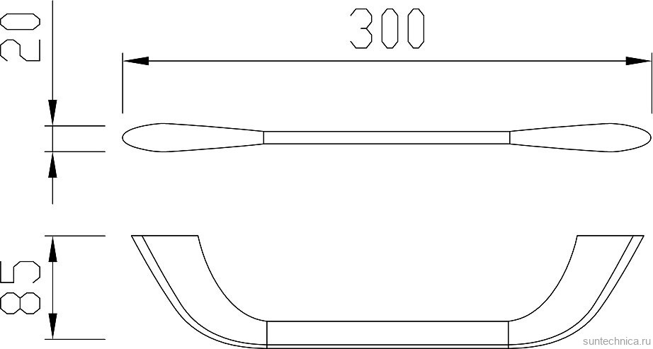 Полотенцедержатель Cezares Liner TH02-GM оружейная сталь