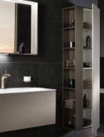 Шкаф пенал для ванной Keuco Plan 32931 инокс R