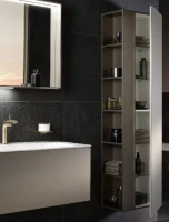 Шкаф пенал для ванной Keuco Plan 32931 инокс R