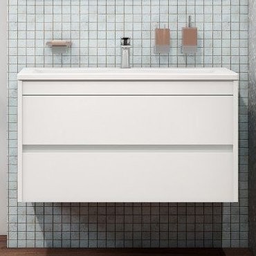 Тумба под раковину Art&Max Family 90, подвесная, Bianco Lucido