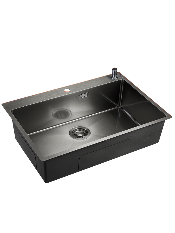 Мойка кухонная Emar PVD A EMB-125A PVD Nano Dark