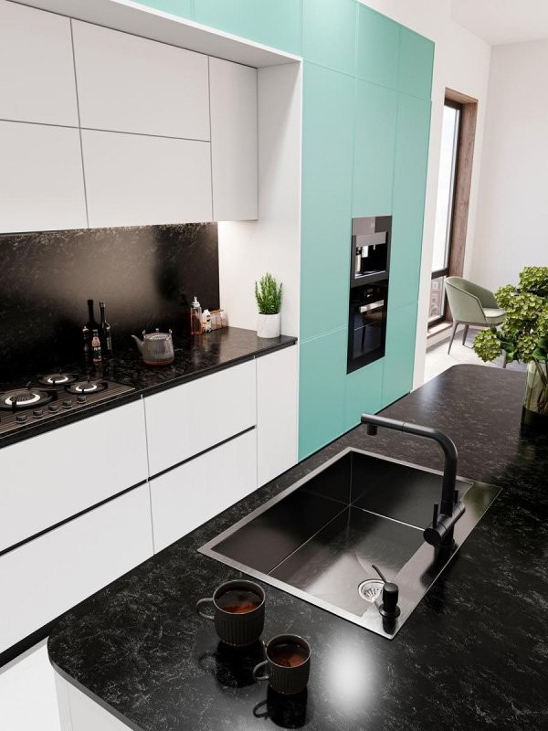 Мойка кухонная Emar PVD A EMB-125A PVD Nano Dark