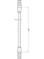 Душевой шланг Cezares Czr CZR-FMD-180-NOP черный