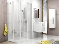Душевой уголок Ravak Chrome CSKK4-90 Transparent, профиль белый