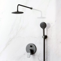 Душевой комплект AM.PM X-Joy FB85A1RH22 С ВНУТРЕННЕЙ ЧАСТЬЮ, для душа, чёрный