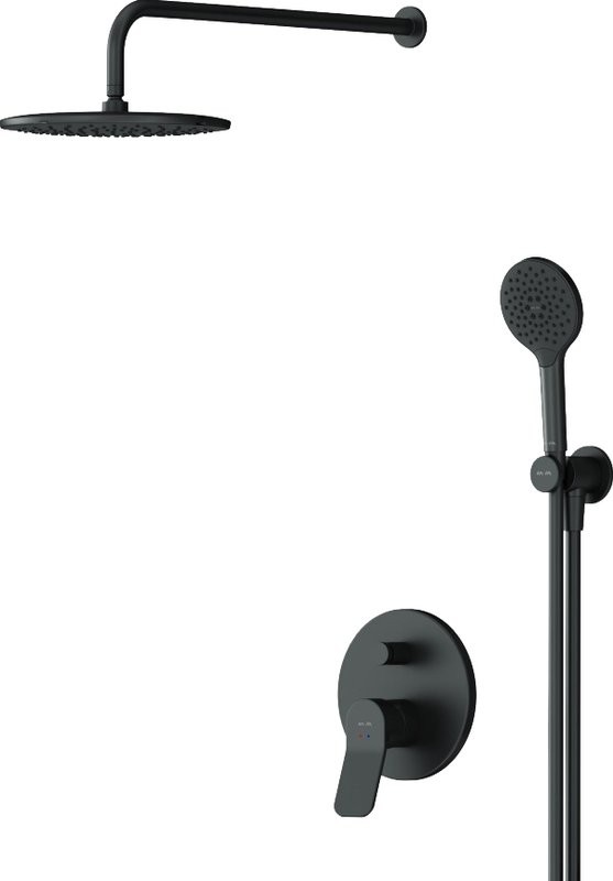 Душевой комплект AM.PM X-Joy FB85A1RH22 С ВНУТРЕННЕЙ ЧАСТЬЮ, для душа, чёрный