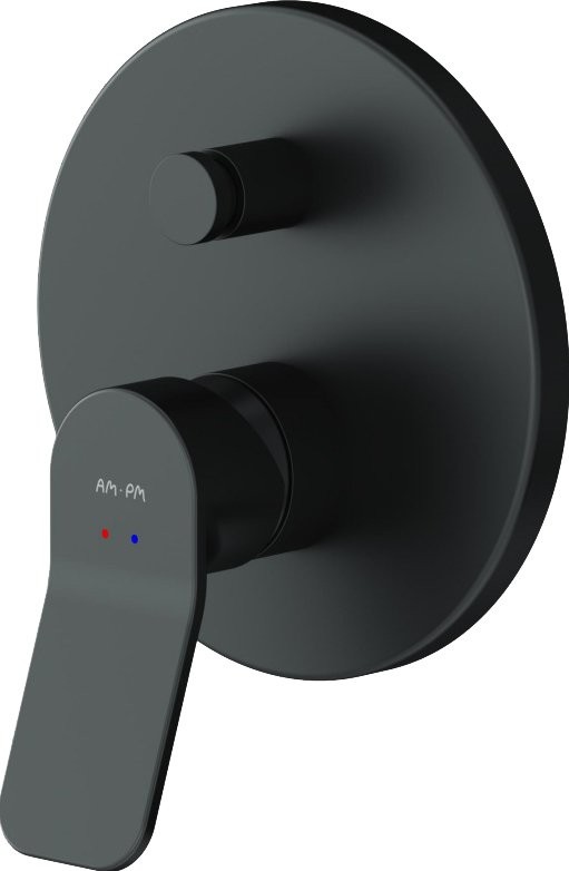 Душевой комплект AM.PM X-Joy FB85A1RH22 С ВНУТРЕННЕЙ ЧАСТЬЮ, для душа, чёрный