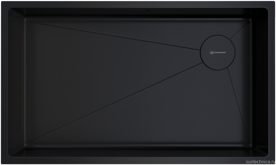 Комплект Мойка Omoikiri Taki 74-U/IF-GB Side графит + Измельчитель Nagare 1000