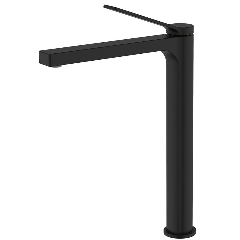 Смеситель для раковины-чаши Azario VISE высокий, черный (AZ-VQQ168R30PA)