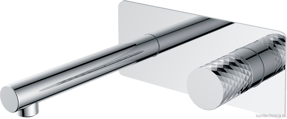 Смеситель для раковины Boheme Stick 125-CRCR С ВНУТРЕННЕЙ ЧАСТЬЮ, chrome, diamond chrome