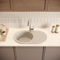 Мойка кухонная Domaci Болонья М-11-003 бежевая Мойка кухонная Domaci Болонья М-11-003 бежевая