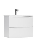 Тумба с раковиной Belux Ганновер НП 70-02 подвесная, глянцевая белая