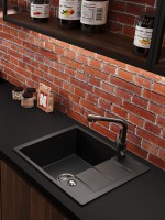 Мойка кухонная Emar Quartz EMQ-1580.Q морион