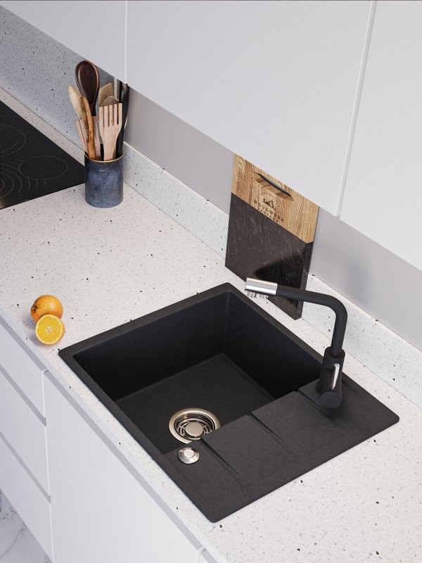 Мойка кухонная Emar Quartz EMQ-1580.Q морион