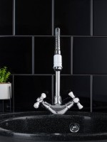 Смеситель для кухни РМС SL92W SL92W-279F хром, белый