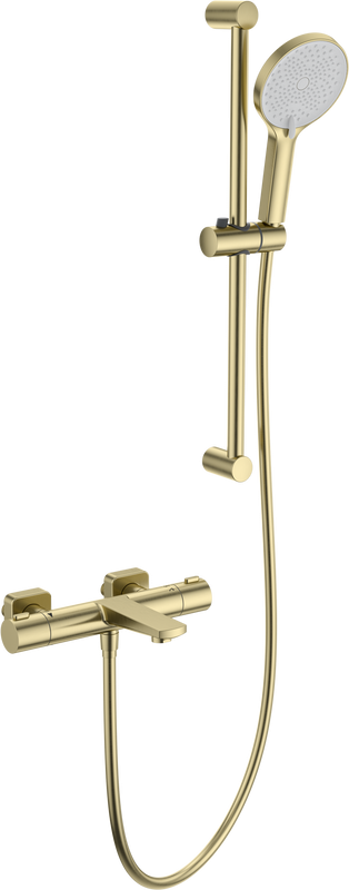Термостатический смеситель Wonzon & Woghand WW-C2021-A-BG для ванны с душем, брашированное золото
