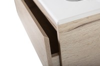 Тумба с раковиной BelBagno Kraft 50 подвесная, 2 ящика, rovere galifax bianco