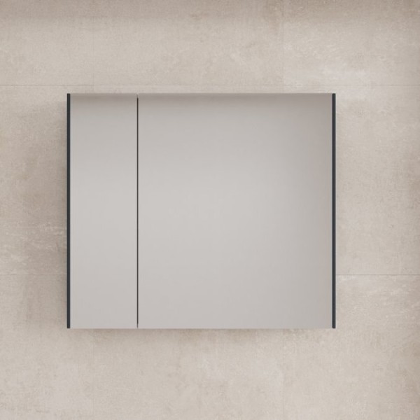 Зеркальный шкаф "ЛИМА 80" эмаль, графит