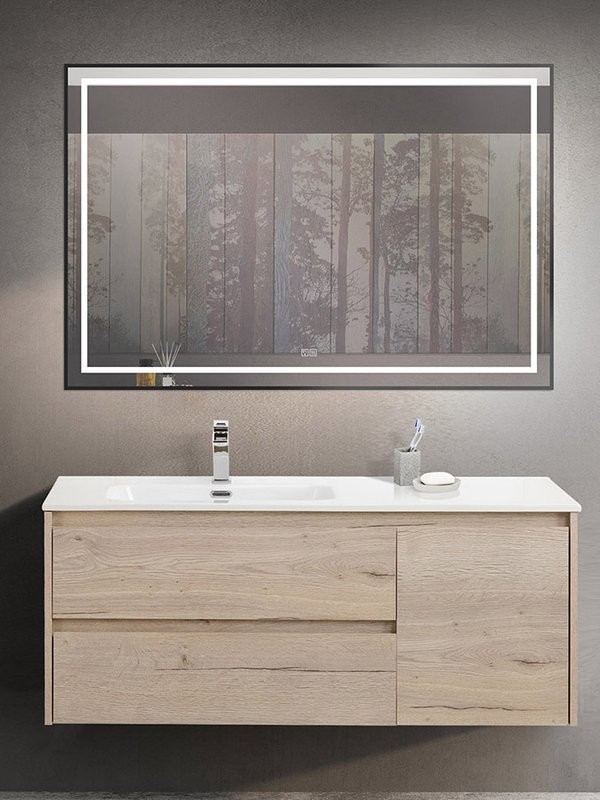 Мебель для ванной комнаты BelBagno Kraft L, 120 rovere galifax bianco