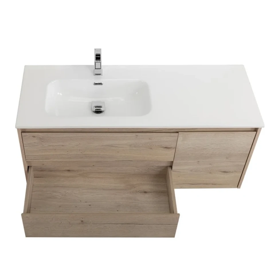 Мебель для ванной комнаты BelBagno Kraft L, 120 rovere galifax bianco