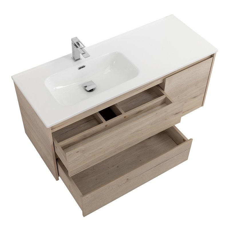 Мебель для ванной комнаты BelBagno Kraft L, 120 rovere galifax bianco